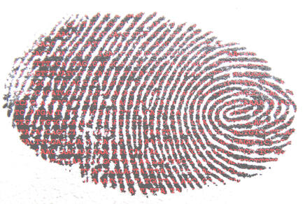 Fingerabdruck mit DNA-Sequenz